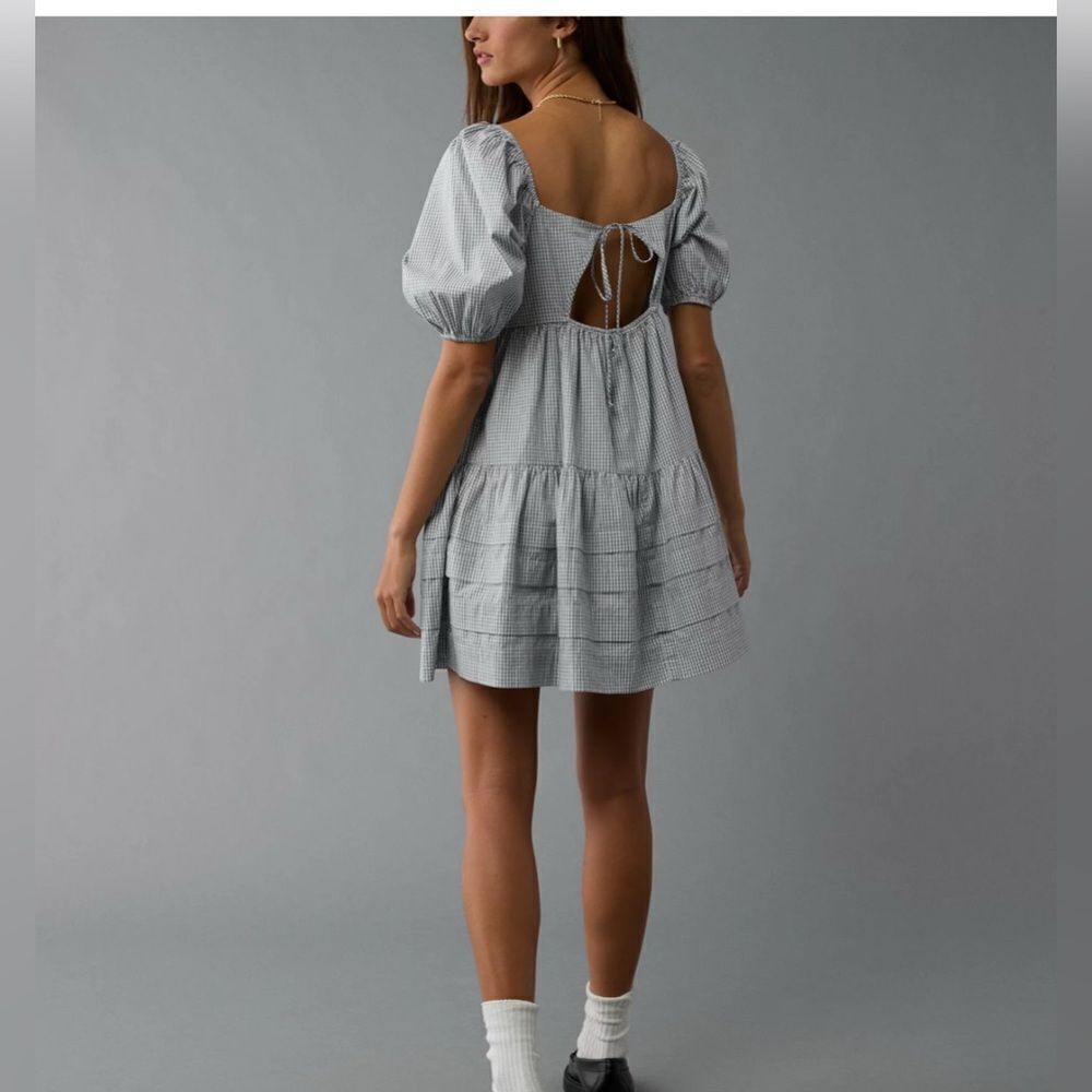 American Eagle Baby Doll Mini Dress Medium NWT - Picture 3 of 11